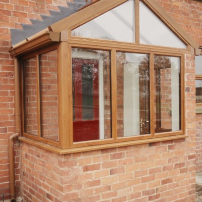 Golden Oak Porch